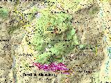 Colada del Camino de la Mancha. Mapa