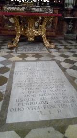 Catedral de Granada. Capilla de la Virgen de las Angustias. Tumbas