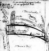 Castillo de la Alcolehuela. Mapa de 1635