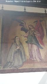 Palacio de Juan V�zquez de Molina. Antigua Sala Capitular. Pintura Mural con la representaci�n de Santa Teresa y �ngel.