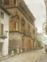 Palacio Vela de Los Cobos. Foto coloreada de 1913 de Enrique Romero de Torres