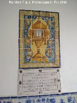 Capilla de San Sebastin. Azulejos de la Custodia