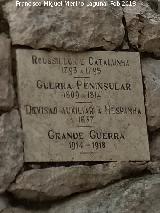 Monumento al Regimiento de Cascais. Placa