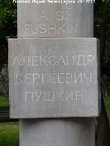 Busto de Pushkin. 