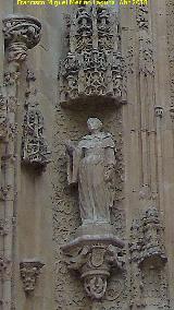 Catedral Nueva. Portada Sur. Estatua