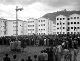 Plaza de la Igualdad. Inauguracin de las viviendas de Peamefcit, ao 1954