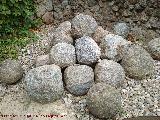 Castillo de la Coracera. Balas de catapulta