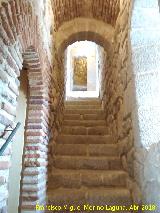Castillo de la Coracera. Torre del Homenaje. Escaleras