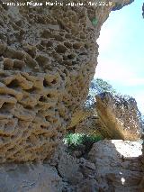 Abrigo de la Colmena. Erosin alveolar