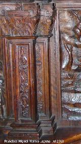 Catedral de Jan. Coro. San Francisco de Ass. Pilastra izquierda