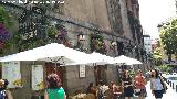 Plaza Mayor. Talud de contencin de la Cava de San Miguel