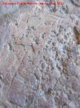 Pinturas y petroglifos rupestres del Abrigo de los cortados del Canjorro