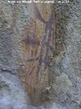 Pinturas rupestres del Abrigo del Ventorrillo. Panel principal