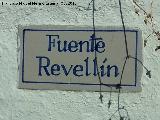 Fuente Revelln. Placa