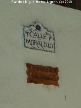 Calle Moralillo. Placa