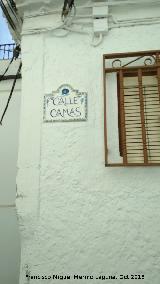 Calle Camas. Placa