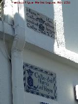 Calle del Horno del Hoyo. Placas