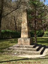 Parque Natural del Monasterio de Piedra. Monumento a Muntadas Jornet