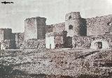 Castillo de los Guzmanes. Torre Cuadrangular Sur. Foto antigua