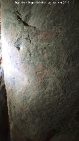 Dolmen de Soto. Pinturas del Ortostato I29. 