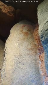 Dolmen de Soto. Pinturas del Ortostato I33. 