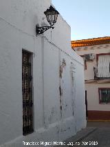 Casa de la Calle Fernando Belmonte n 31. Restos de pilastras laterales