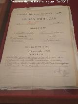 1923. Expediente de matriculaci�n del Hispano Suiza J-1055 en Jimena 1923. Archivo Hist�rico Provincial