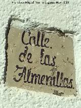 Calle de las Almenillas. Placa antigua