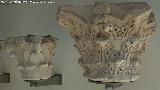 Baos rabes de Hernando de Zafra. Capiteles de mrmol del siglo VI. Museo Arqueolgico de Granada