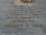 Gran Va Alfonso X El Sabio. Lugar donde se encontraba el Palacio del Marqus de los Vlez
