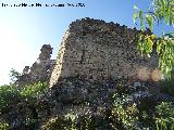 Muralla de la aldea medieval de La Espinareda. Esquinas con saeteras