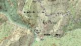 Fuente de la Pista del Molino de la Parra. Mapa