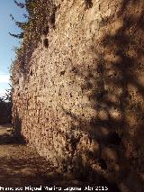 La Mota. Muralla del Arrabal Viejo. Lienzo entre el segundo quiebro y la Puerta Herrera