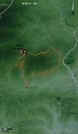 Sendero Cerro Monuera. Mapa
