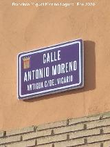 Calle Antonio Moreno