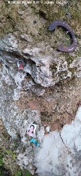 Ermita rupestre Se�or del Valle. Exvotos