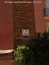 Plaza de las Cig�e�as. Placa