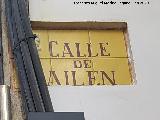 Calle Bail�n. Placa