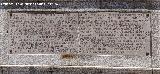 Monumento del Asedio al Santuario. Inscripci�n