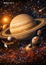 Saturno. Imagen creada con Copilot