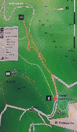 Sendero Cerro del Plomo. Mapa