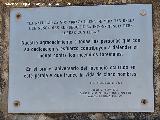 Monumento a los Bomberos Forestales. Placa