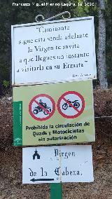 Camino de la Virgen de la Cabeza. Cartel