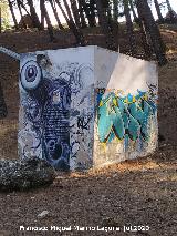 Grafiti del Camino de la Virgen de la Cabeza. 