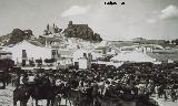 Historia de Olvera. Foto antigua. Feria de Ganado de San Agust�n