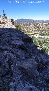 Muralla de Olvera. En el Mirador Museo de la Cilla