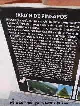 Jard�n de Pinsapos. Cartel