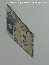 Calle del Ba�o. Placa de azulejos