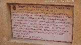 Plazuela de los Lasso. Placa con inscripci�n hist�rica