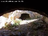 Castillo de la Pea. Aljibe. Vano derecho desde el vano izquierdo